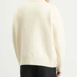 AMI Paris Felted Merino Wool Knit ADC Crew Neck Jumper