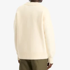 AMI Paris Felted Merino Wool Knit ADC Cardigan
