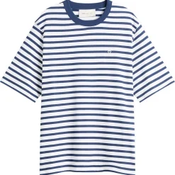 AMI Paris Short Sleeve Boxy Fit Mariniere T-Shirt