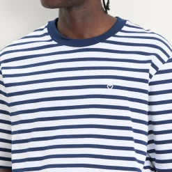 AMI Paris Short Sleeve Boxy Fit Mariniere T-Shirt
