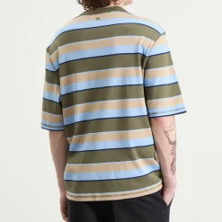AMI Paris Short Sleeve Oversized Striped T-Shirt