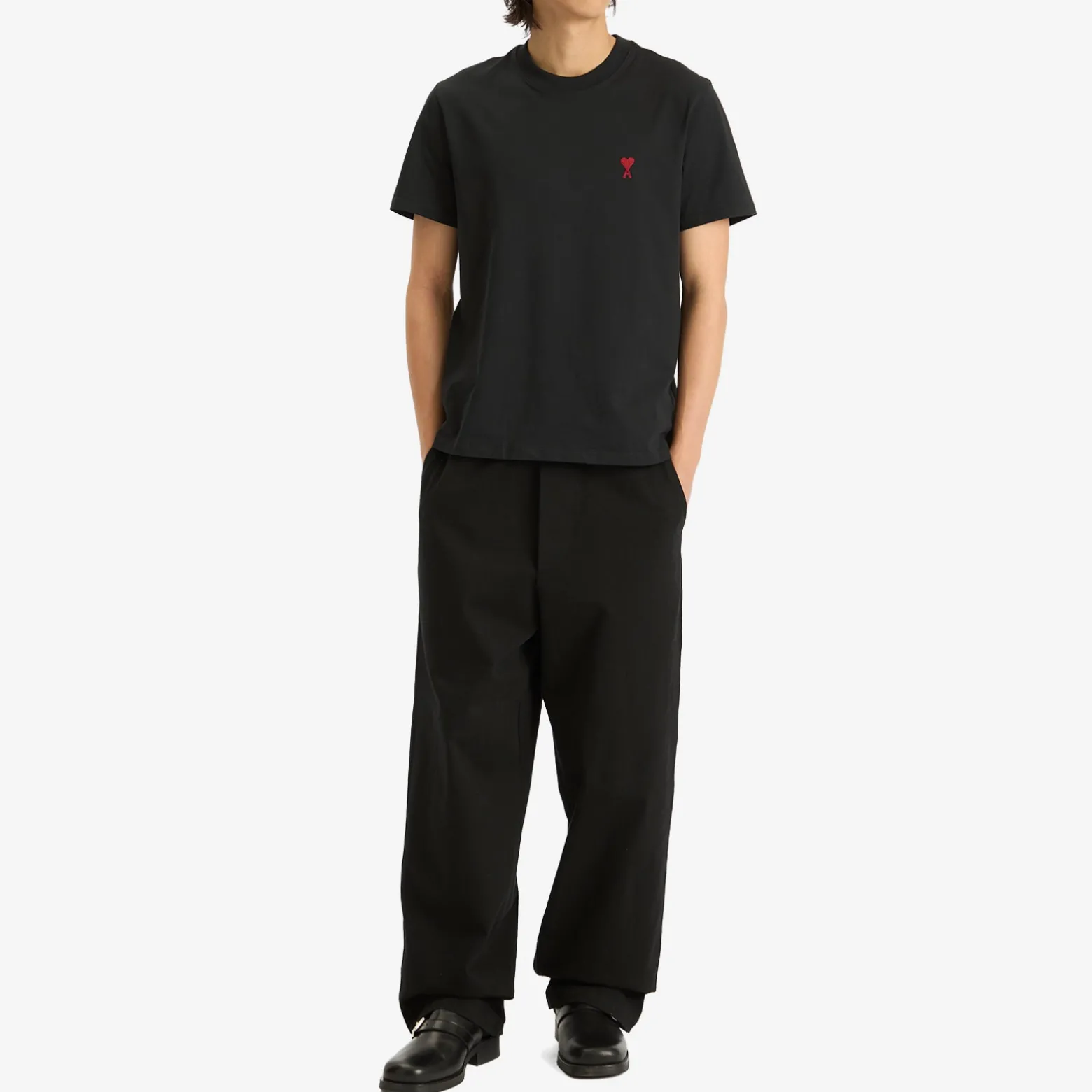 AMI Paris Small Red ADC Classic T-Shirt