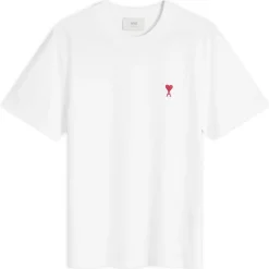 AMI Paris Small Red ADC Classic T-Shirt