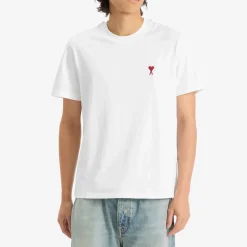 AMI Paris Small Red ADC Classic T-Shirt