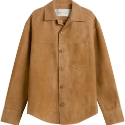 AMI Paris Suede Buttoned Overshirt