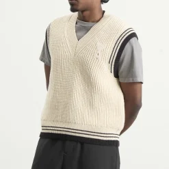 AMI Paris V Neck Sleeveless Sweater