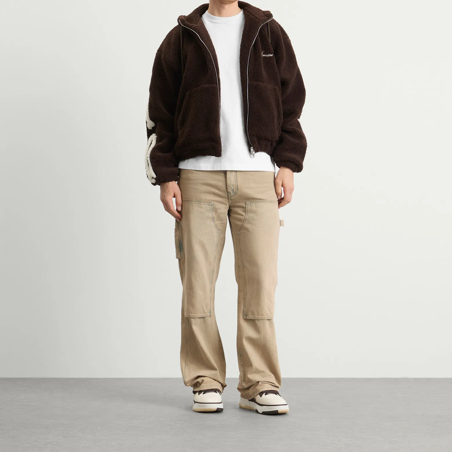 AMIRI Bones Fleece Zip Hoodie