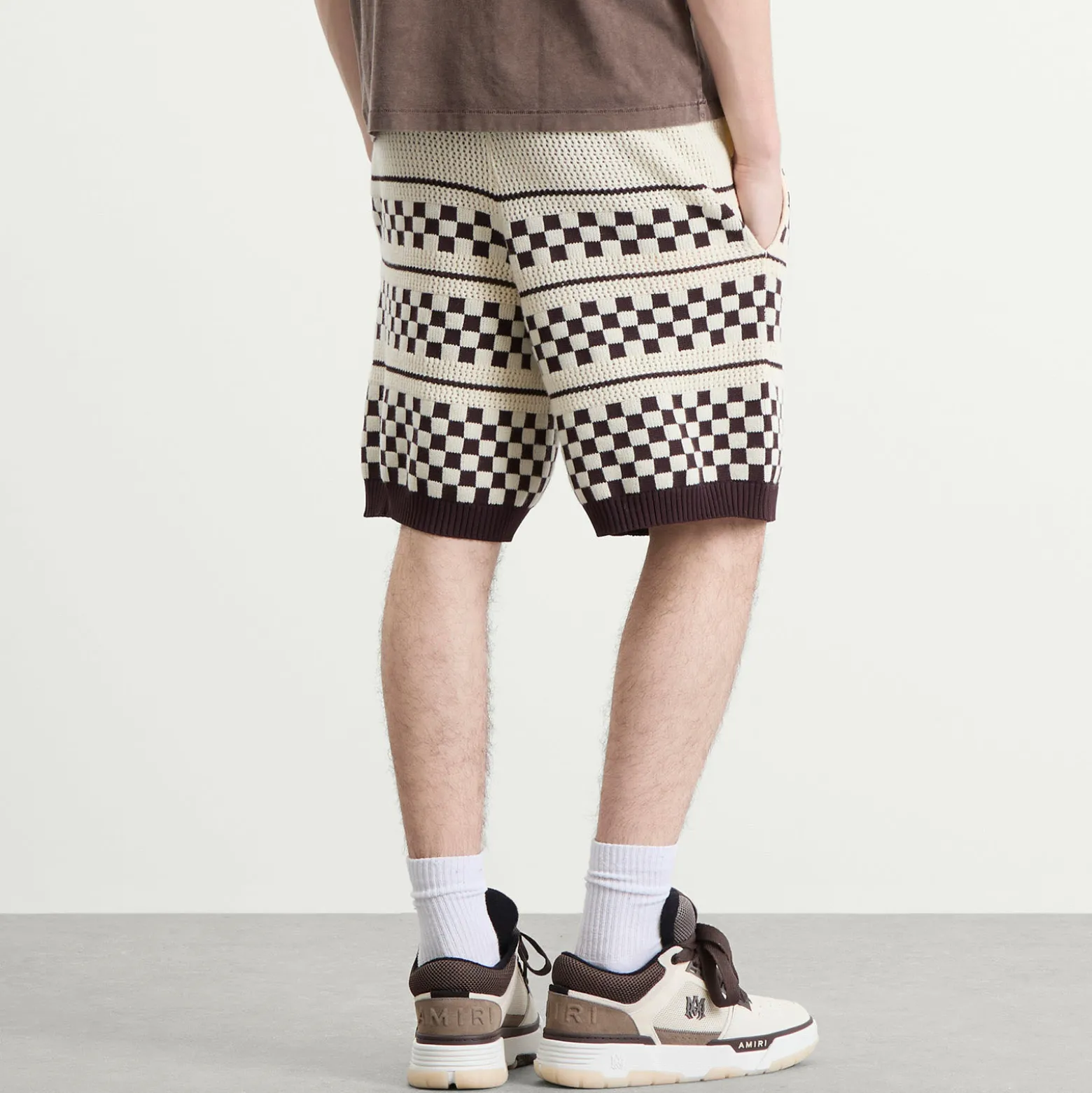 AMIRI Checkered Mesh Shorts