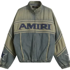 AMIRI Sport Denim Track Jacket