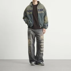 AMIRI Sport Denim Track Jacket