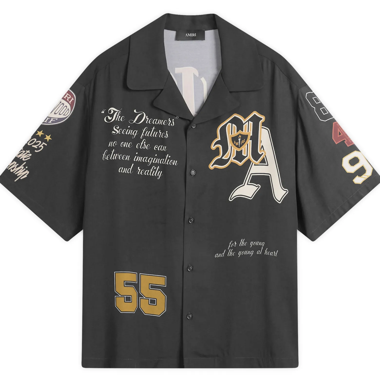 AMIRI Varsity Patch Camp Shirt