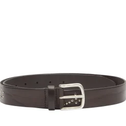Andersons Narrow Stud Trimmed Leather Belt