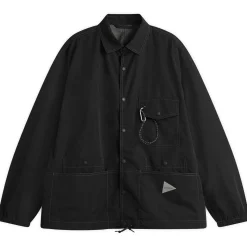 and wander Crinkled Nylon Shirt Jacket