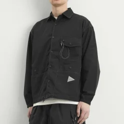 and wander Crinkled Nylon Shirt Jacket