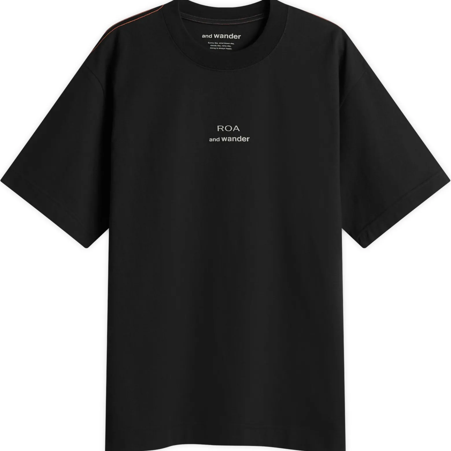 and wander x ROA Logo Printed T-Shirt