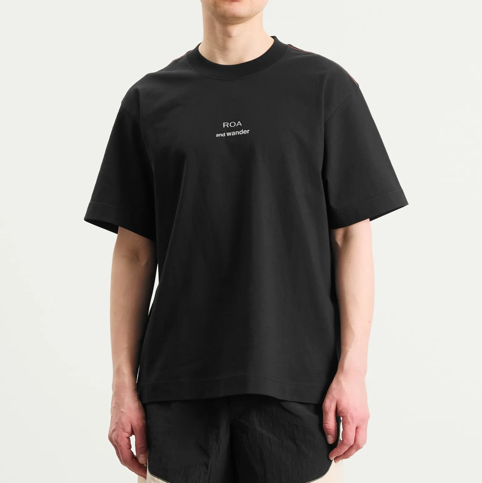 and wander x ROA Logo Printed T-Shirt