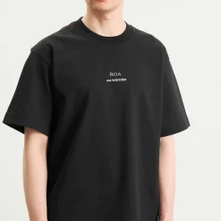 and wander x ROA Logo Printed T-Shirt