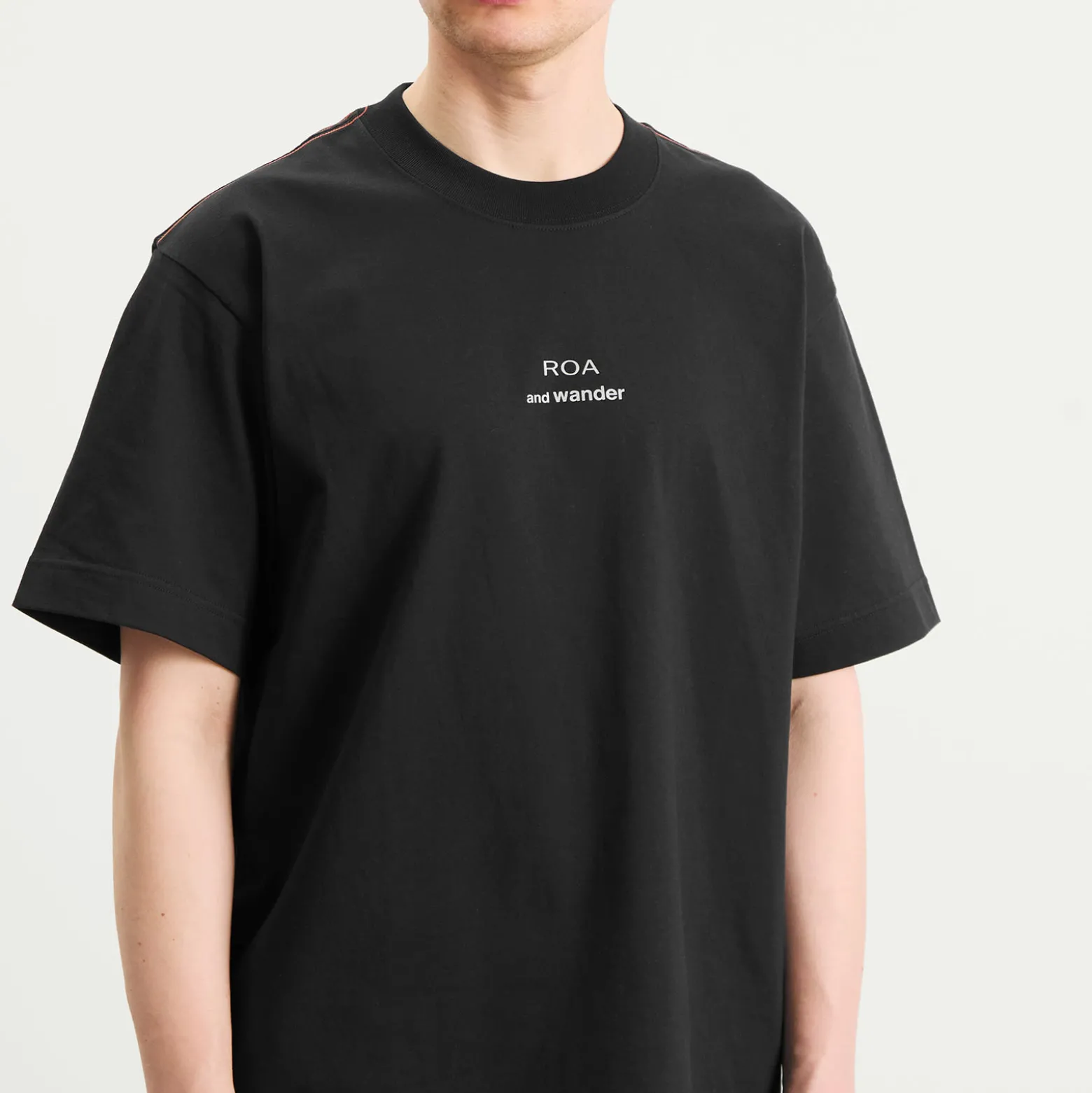and wander x ROA Logo Printed T-Shirt