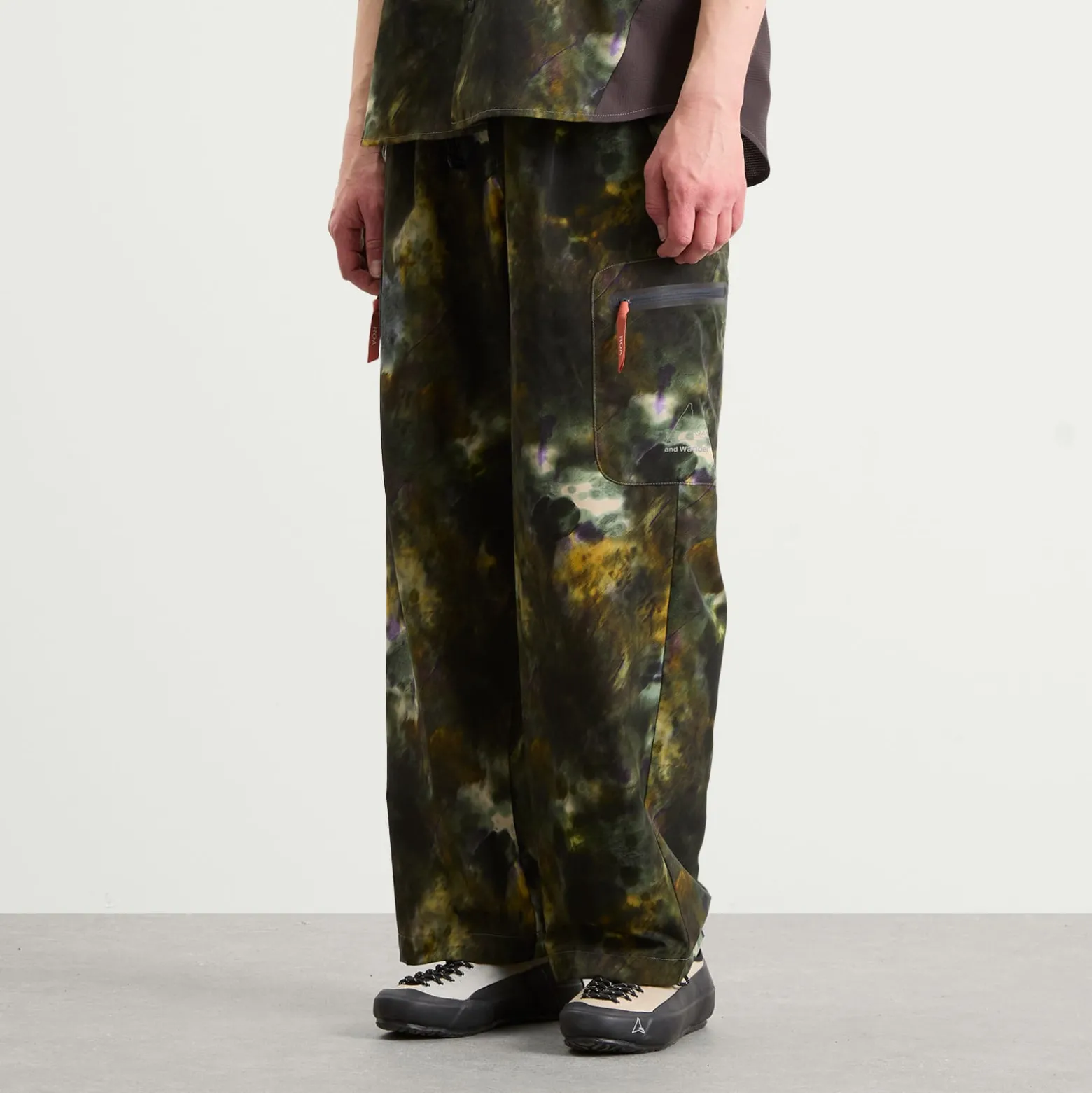 and wander x ROA Printed Breathable Trousers