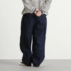 Anglan Rigid Indigo Denim Balloon Pants