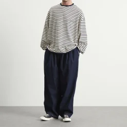Anglan Rigid Indigo Denim Balloon Pants