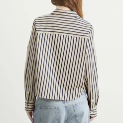 Anine Bing Essie Cropped Shirt