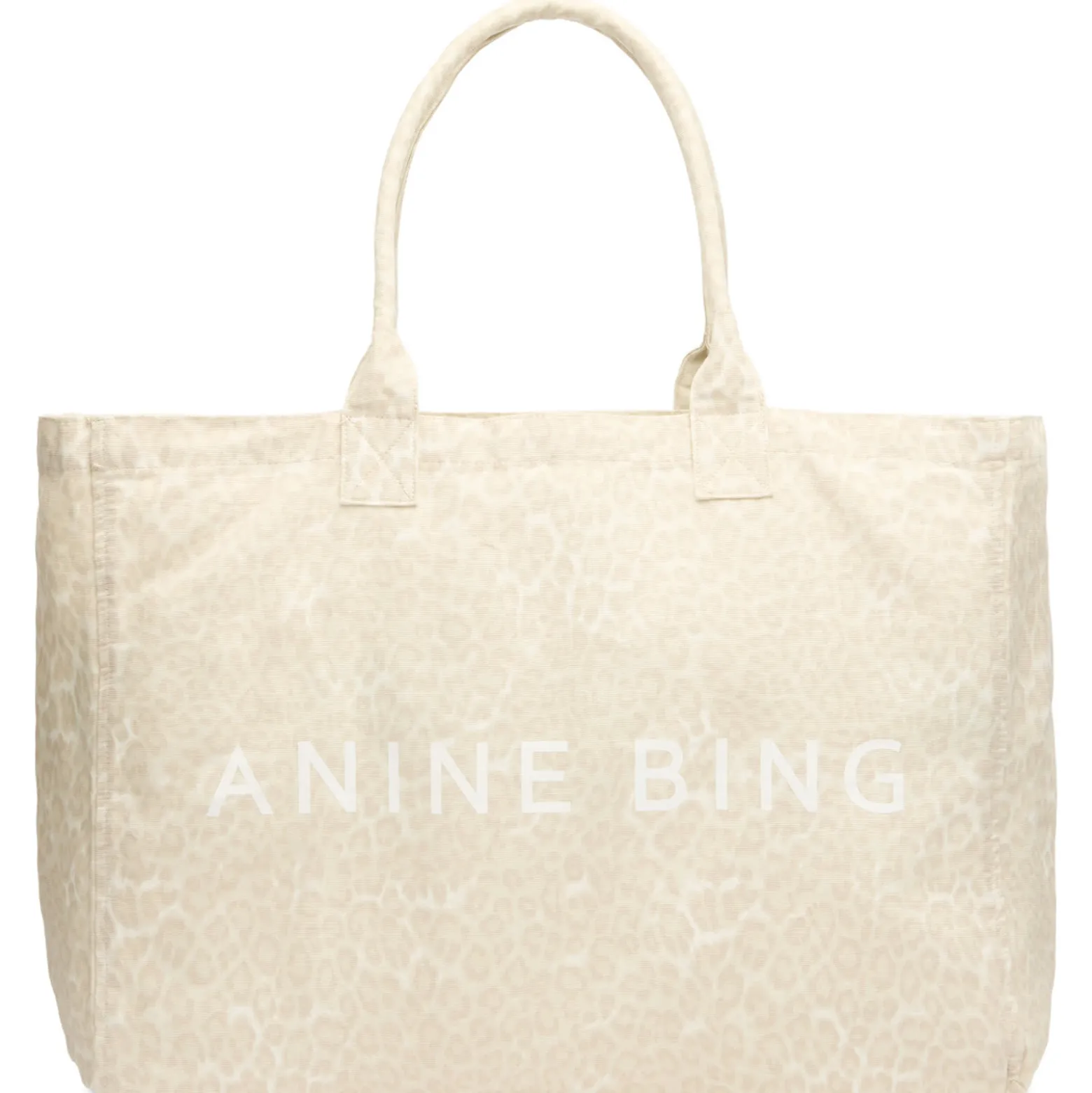 Anine Bing Leo Canvas Tote Bag