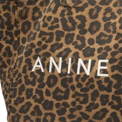 Anine Bing Leo Canvas Tote Leopard Bag