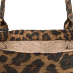 Anine Bing Leo Canvas Tote Leopard Bag