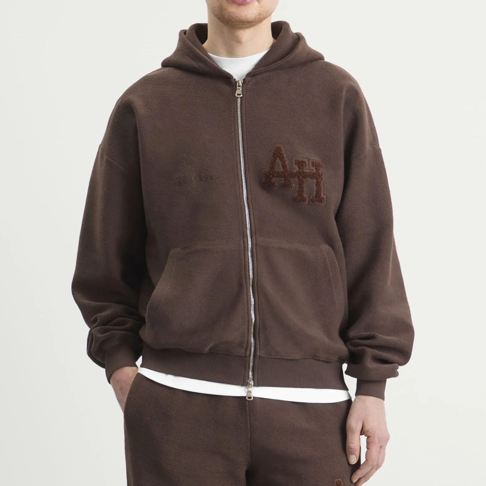ANNIE HOOD Inside Out College Zip Hoodie