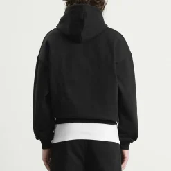 ANNIE HOOD Mini Logo Zip Hoodie