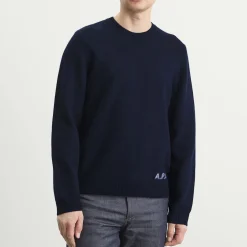A.P.C. Edward Intarsia Knit Sweatshirt