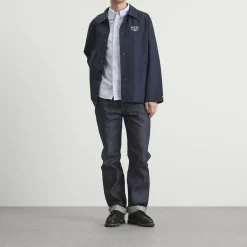 A.P.C. Greg Logo Button Down Stripe Shirt