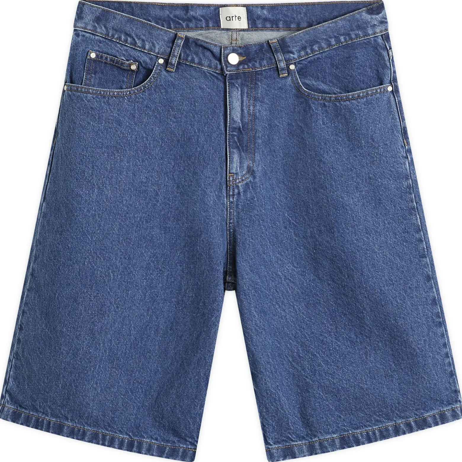 Arte Round Pocket Denim Shorts