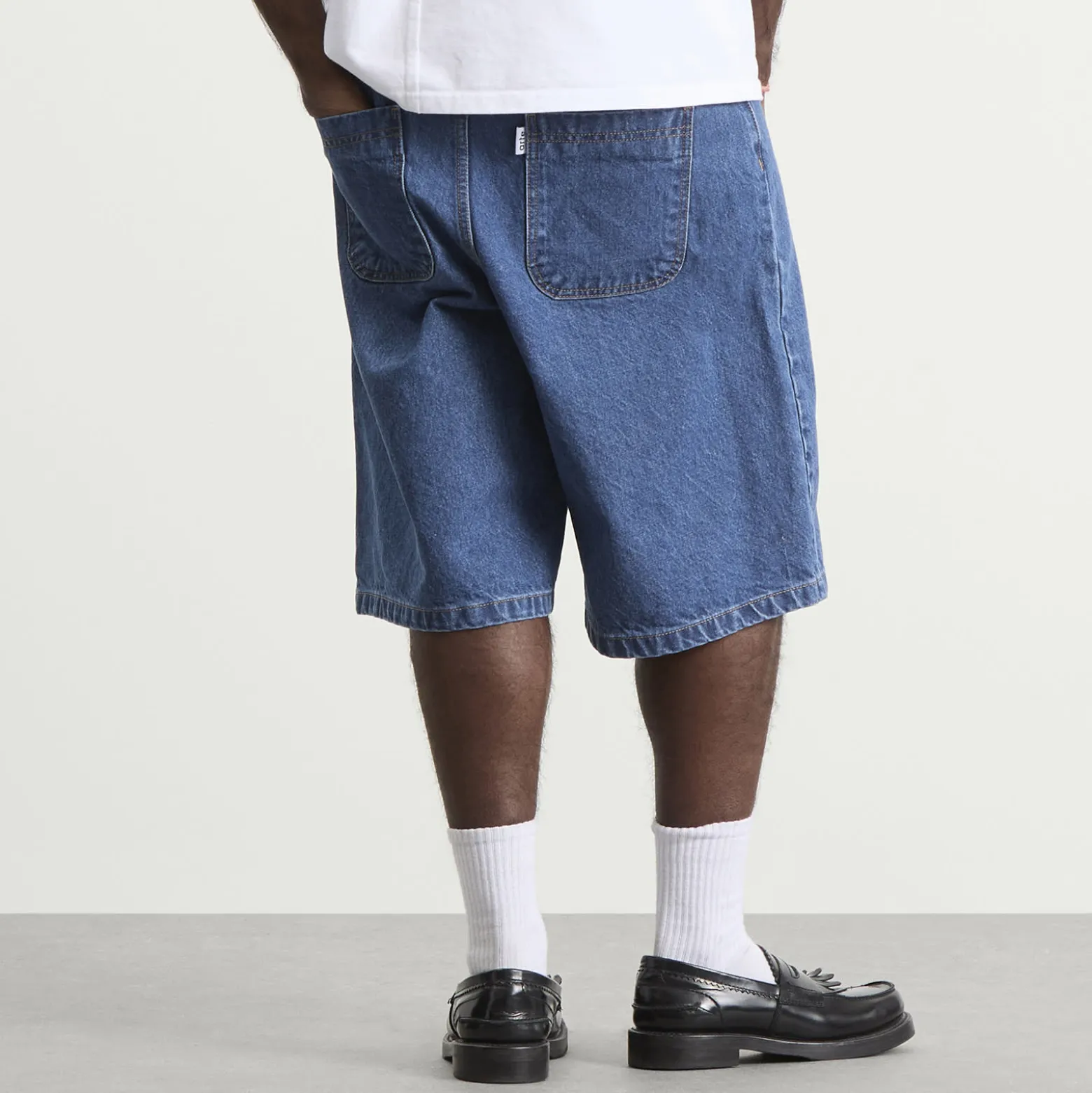 Arte Round Pocket Denim Shorts