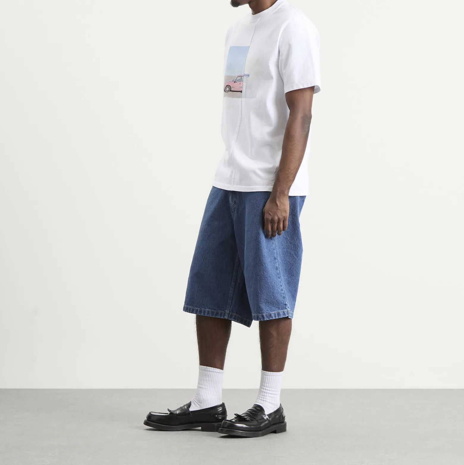 Arte Round Pocket Denim Shorts
