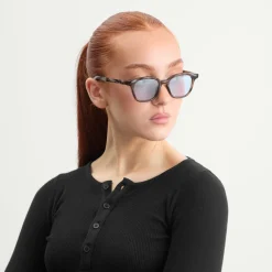 A. SOCIETY Navy Sunglasses