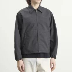 Auralee Bonded Tropical Wool Zip Blouson