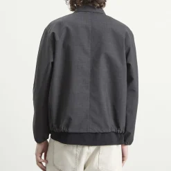 Auralee Bonded Tropical Wool Zip Blouson