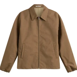 Auralee Bonded Tropical Wool Zip Blouson