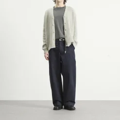 Auralee Cashmere Silk Melange Knit Cardigan