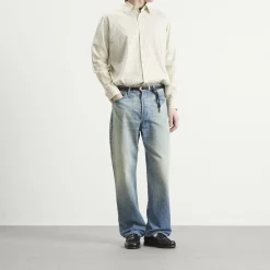Auralee Cotton Silk Stripe Shirt