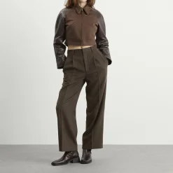 Auralee Flannel Two-Tuck Trousers