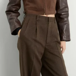 Auralee Flannel Two-Tuck Trousers