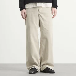 Auralee Garment-Dyed Corduroy Wide Pants