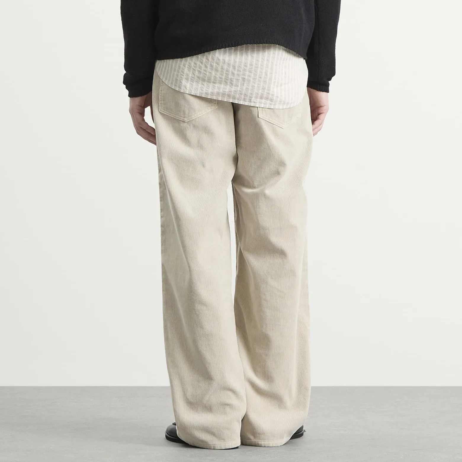 Auralee Garment-Dyed Corduroy Wide Pants