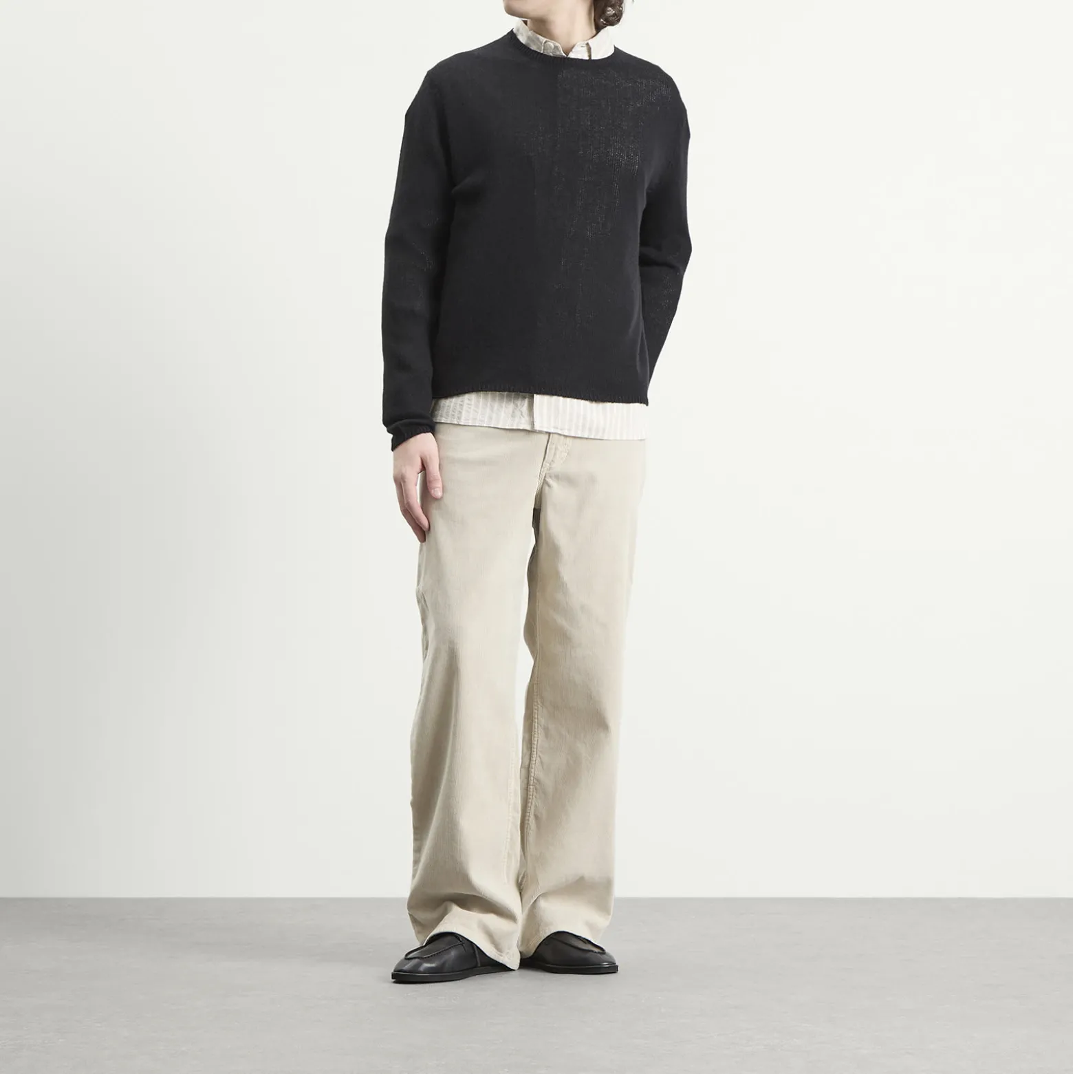 Auralee Garment-Dyed Corduroy Wide Pants