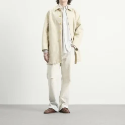 Auralee Garment-Dyed Cotton Heavy Twill Short Coat