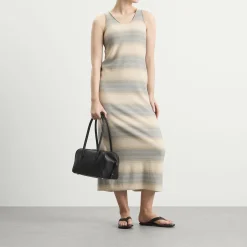 Auralee Gradient Stripe Knit Dress