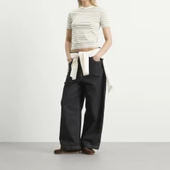 Auralee Gradient Stripe T-Shirt